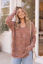 Load image into Gallery viewer, Cinnamon Spice Knit Sweater Top