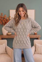 Load image into Gallery viewer, Family Dinner Pointelle Oversized Sweater