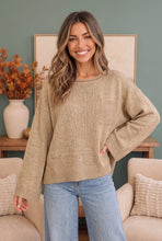 Load image into Gallery viewer, Freshen Up Cozy Taupe Knit Sweater
