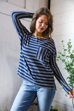 Load image into Gallery viewer, Navy Days Long Sleeve Top