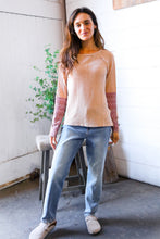 Load image into Gallery viewer, Zigzag Charm Blush Thermal Long Sleeve