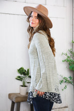 Load image into Gallery viewer, For the Love of Lace Leopard Trim Sweater