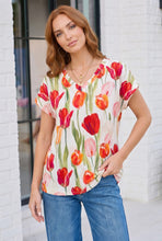 Load image into Gallery viewer, Tulip Garden Floral Print Top