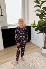 Load image into Gallery viewer, PREORDER: Matching Halloween Jogger Pajama Set in Four Prints