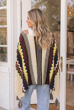 Load image into Gallery viewer, Chilly Nights Kimono Wrap with Tassel Tie