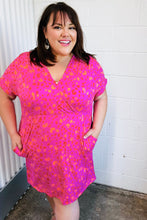 Load image into Gallery viewer, Rose Leopard Surplice V Neck Pocketed Dress