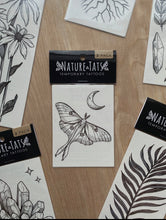 Load image into Gallery viewer, Nature Tats Temp Tattoo- LUNA MOTH