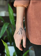 Load image into Gallery viewer, Nature Tats Temp Tattoo - LAVENDER TWIGS