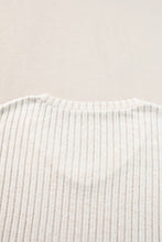 Load image into Gallery viewer, Khaki Ribbed Knit V Neck Slouchy Two-piece Outfit