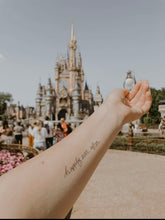 Load image into Gallery viewer, Words for a Season Temp Tattoo - "HAPPILY EVER AFTER"