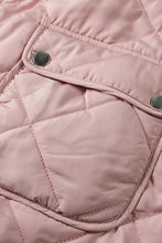 Load image into Gallery viewer, Pink Fleece Lined Quilted Vest Coats