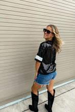 Load image into Gallery viewer, PREORDER: Game Day Sequin Top in Two Colors- BLAKLEY