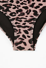 Load image into Gallery viewer, Black Square Neck Sleeveless Fashion Print Tankini Set
