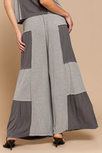 Load image into Gallery viewer, Ribbed Contrast Wide Leg Pants- POL