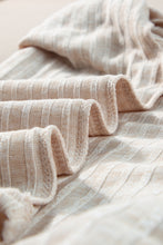 Load image into Gallery viewer, Khaki Ribbed Knit V Neck Slouchy Two-piece Outfit
