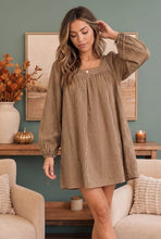 Load image into Gallery viewer, Just Darling Striped Square Neck Mini Dress