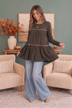 Load image into Gallery viewer, In the Details Tiered Babydoll Top