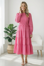 Load image into Gallery viewer, On a Sugar Rush Smocked Midi Dress