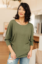 Load image into Gallery viewer, W23 SEW IN LOVE- A Day Together Long Sleeve Top in Olive