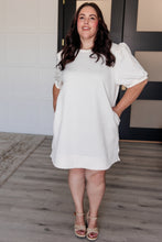 Load image into Gallery viewer, Across Town Puff Sleeve Quilted Dress- JODIFL