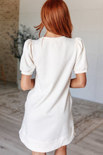 Load image into Gallery viewer, Across Town Puff Sleeve Quilted Dress- JODIFL