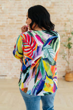 Load image into Gallery viewer, WHITE BIRCH- All Over the World Scoop Neck Blouse
