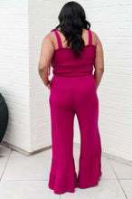 Load image into Gallery viewer, WHITE BIRCH- Almost Available Flared Jumpsuit