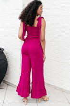 Load image into Gallery viewer, WHITE BIRCH- Almost Available Flared Jumpsuit