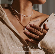 Load image into Gallery viewer, Words for a Season Temp Tattoo "MOM"