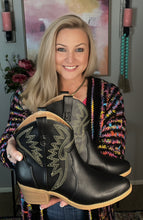 Load image into Gallery viewer, Two Step Western Bootie in Black (Sizes 5.5 - 11)