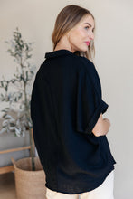 Load image into Gallery viewer, WHITE BIRCH- Because I Said So Dolman Sleeve Top in Black