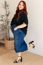 Load image into Gallery viewer, WHITE BIRCH- Because I Said So Dolman Sleeve Top in Black