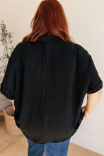 Load image into Gallery viewer, WHITE BIRCH- Because I Said So Dolman Sleeve Top in Black
