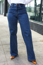 Load image into Gallery viewer, Judy Blue Medium Wash High Waist Wide Leg Jeans