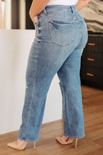 Load image into Gallery viewer, JUDY BLUE- Bree High Rise Control Top Distressed Straight Jeans