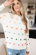 Load image into Gallery viewer, SP24- Jodiful- Candy Buttons Pom Detail Sweater
