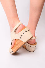 Load image into Gallery viewer, Carley Wedge Sandals in Cream- CORKY'S