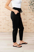 Load image into Gallery viewer, Carmen Double Cuff Joggers in Black- JUDY BLUE