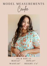 Load image into Gallery viewer, WHITE BIRCH- Spring Fields Floral Skirt