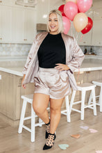 Load image into Gallery viewer, SP24- EE:SOME- Champagne and Roses Satin Blazer (Reg & Curvy)