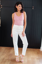 Load image into Gallery viewer, JUDY BLUE- Charlene High Rise Contrast Thread Jogger in Ecru