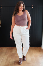 Load image into Gallery viewer, JUDY BLUE- Charlene High Rise Contrast Thread Jogger in Ecru