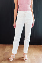 Load image into Gallery viewer, JUDY BLUE- Charlene High Rise Contrast Thread Jogger in Ecru