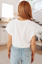 Load image into Gallery viewer, 111 NORTH- Clearly Classic Short Sleeve Top in White