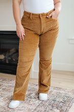 Load image into Gallery viewer, JB Cordelia Bootcut Corduroy Pants in Camel
