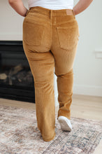 Load image into Gallery viewer, JB Cordelia Bootcut Corduroy Pants in Camel