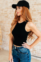 Load image into Gallery viewer, Cream of the Crop Rib Knit Tank Top in Black- 111 NORTH