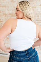 Load image into Gallery viewer, Cream of the Crop Rib Knit Tank Top in White- 111 NORTH