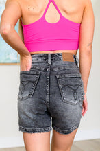 Load image into Gallery viewer, JUDY BLUE- Greyson High Rise Button Fly Cuffed Shorts in Grey