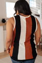 Load image into Gallery viewer, ANDREE'- Decidedly Undecided Knit Striped Tank